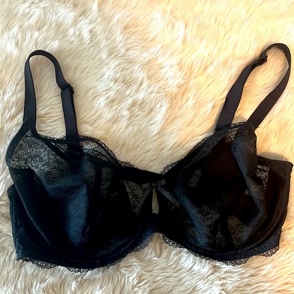Freya Black Lace Bra Size:US 34 H - Picture 7 of 7